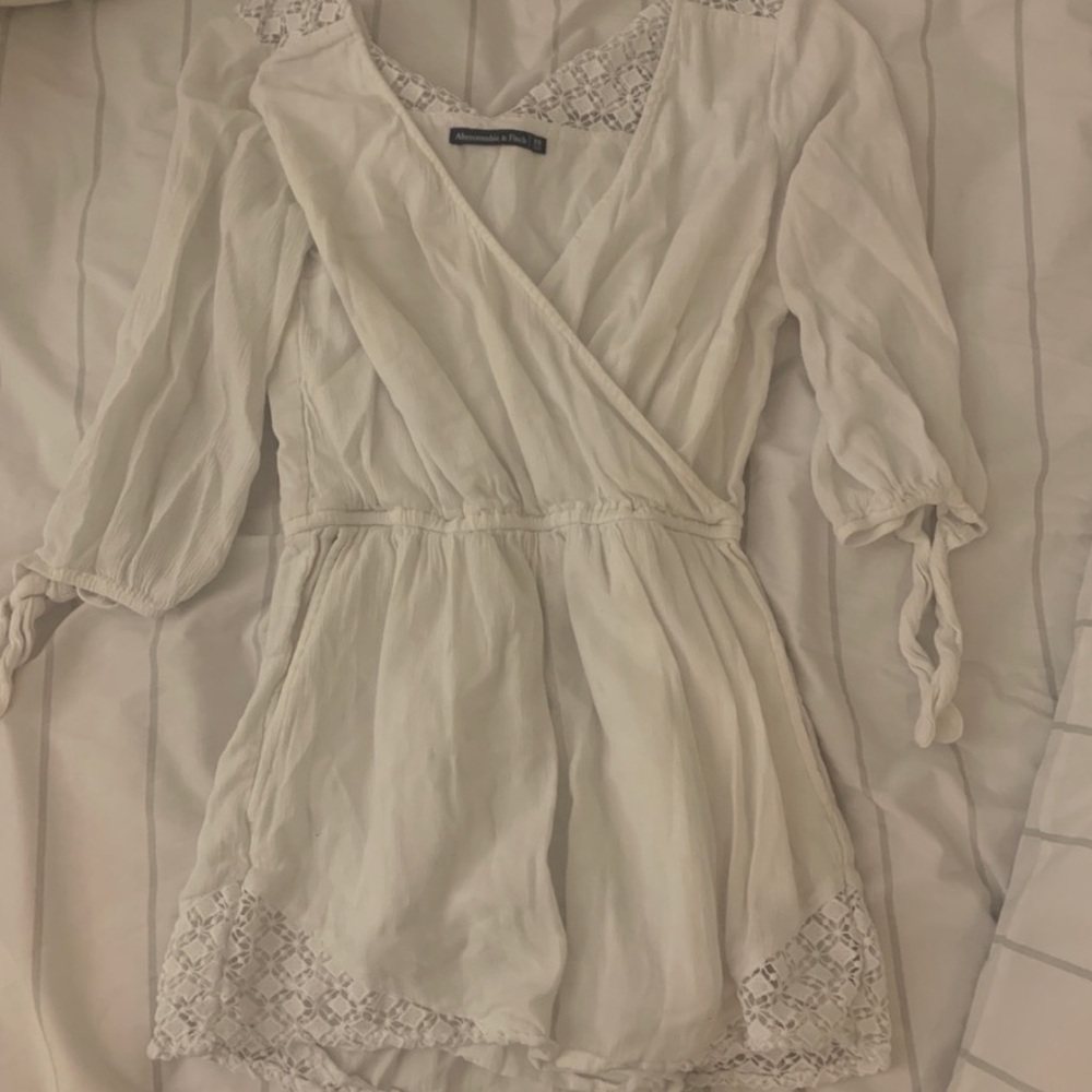 Abercrombie & Fitch White Romper - Picture 4 of 4